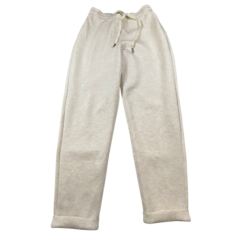 Spanx AirEssentials Tapered Pant Oatmeal Heather Beige Joggers Womens Medium